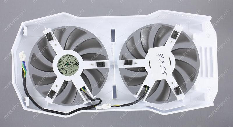 Вентиляторы для видеокарты Б/У ASUS DUAL RX460-02G с рамкой