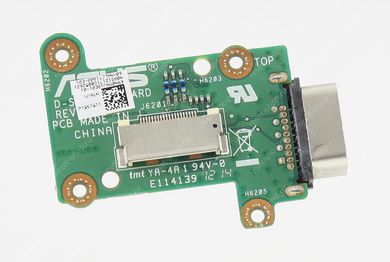 Плата кнопки включения ноутбука ASUS N76VM (с разъемом VGA)