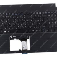 Клавиатура для ноутбука Acer Aspire 3 A315-21 топкейс черный, клавиши черные, без тачпада / УЦЕНКА