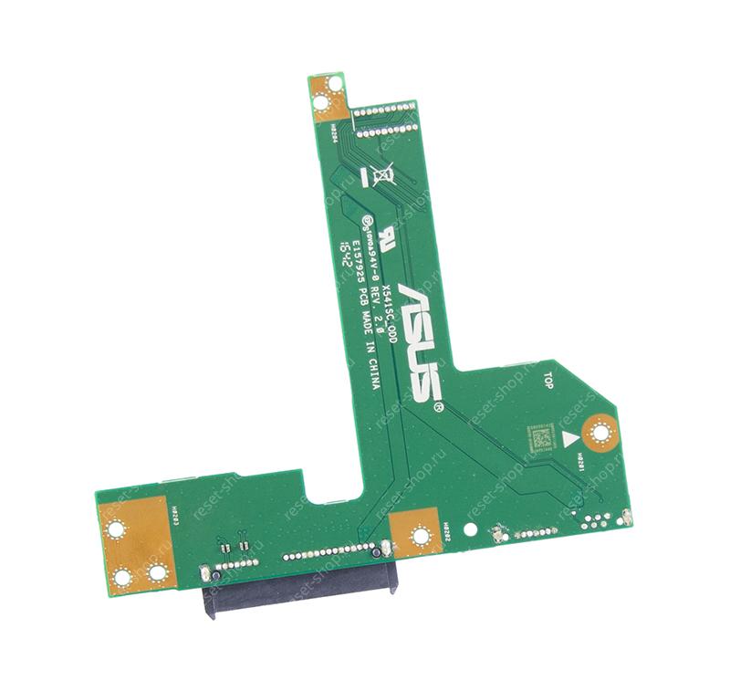Плата подключения жесткого диска ноутбука ASUS X541UA (без коннектора оптического привода)