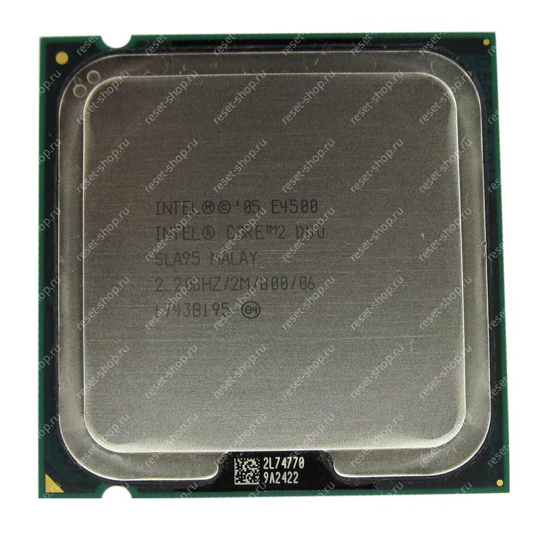 Процессор s.775 Intel Core 2 Duo E4500 (2.2ГГц, 2Мб. 800МГц) oem / SLA95