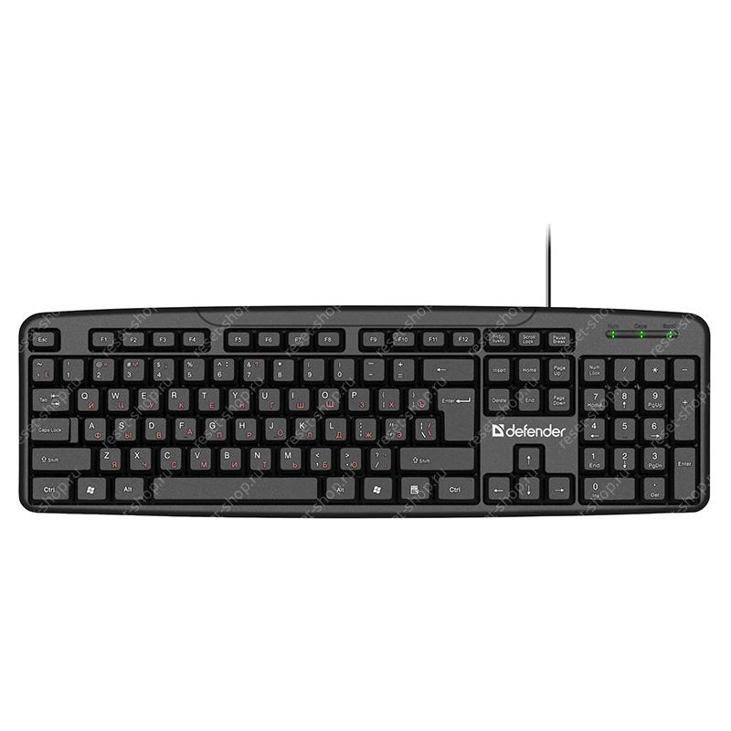 Клавиатура Defender Astra HB-588 черная USB