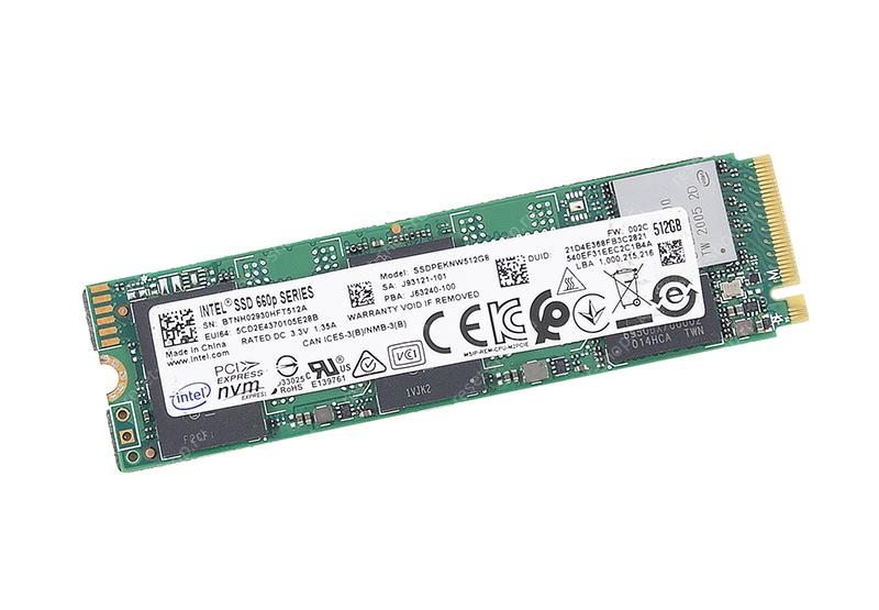 SSD накопитель 512Гб (M.2 2280 NVMe) Intel SSDPEKNW512G8 (чипы 3D QLC) OEM