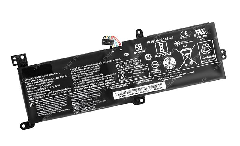 АКБ для ноутбука Lenovo (L16M2PB1) ORIGINAL / 7.5V, 4000mAh / IdeaPad 320-14IAP черная