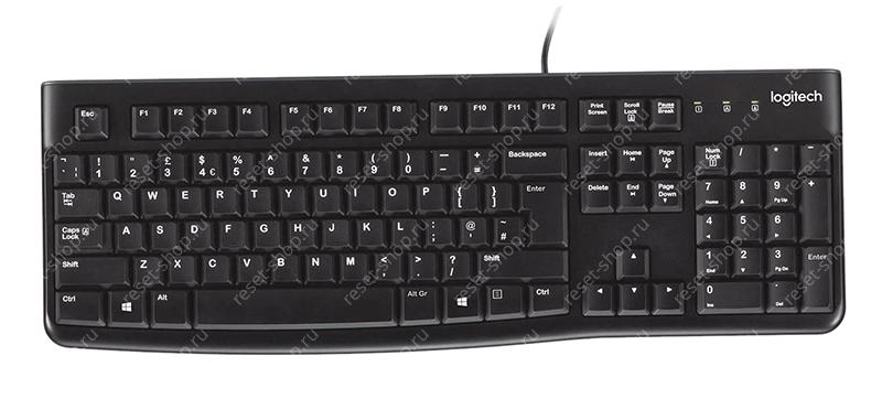 Клавиатура Logitech K120 USB черная