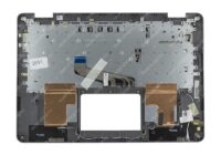 Клавиатура для ноутбука ASUS TP401CA топкейс серый, клавиши черные, с изоляцией