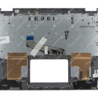 Клавиатура для ноутбука ASUS TP401CA топкейс серый, клавиши черные, с изоляцией