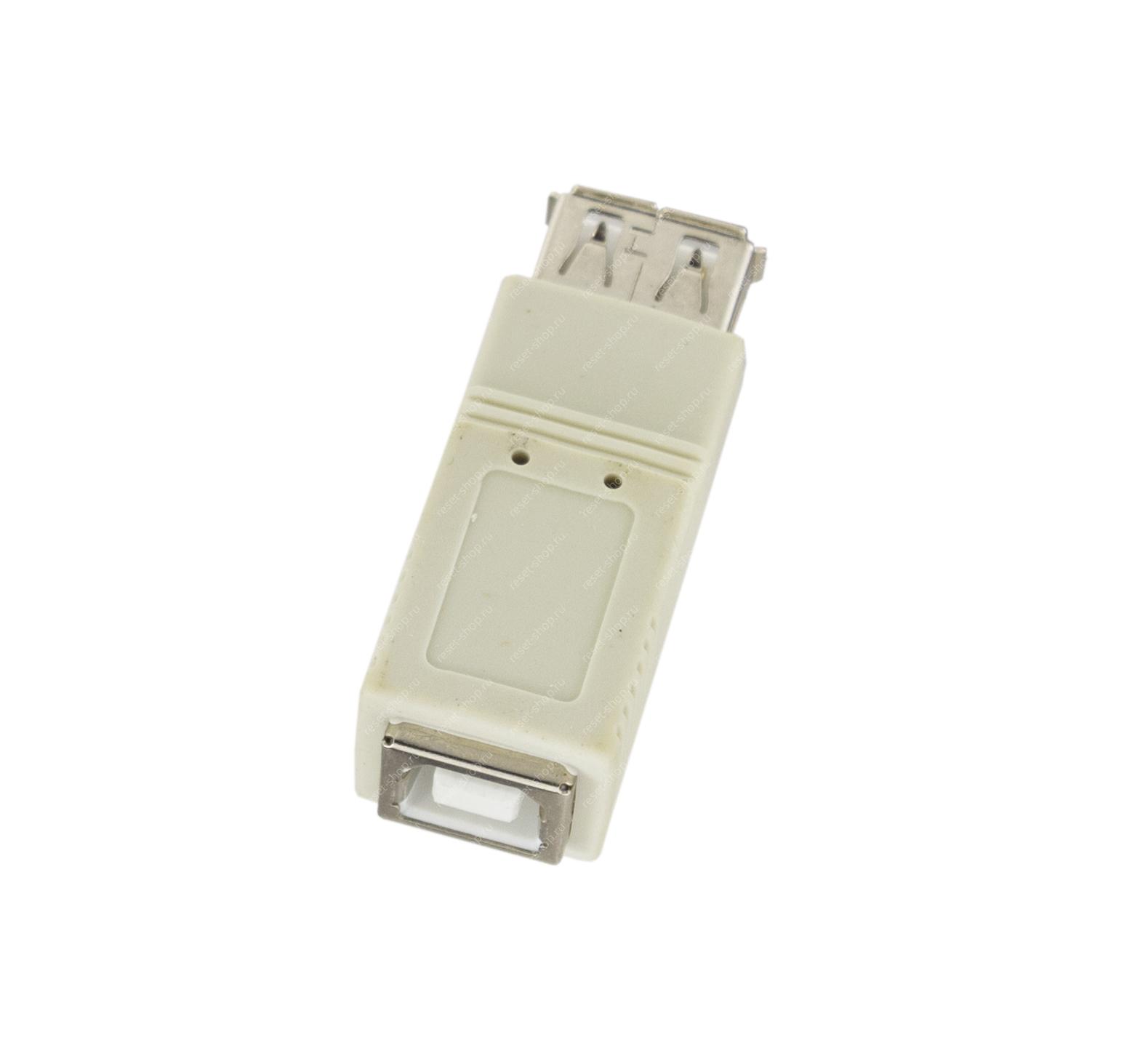 Переходник USB Type A  USB Type B (разъем-разъем)