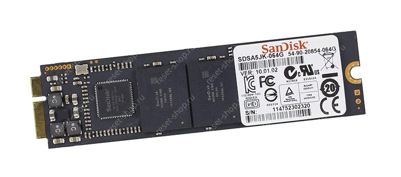 SSD накопитель 64Гб (ASUS mSATA) SanDisk SDSA5JK-064G (чипы MLC) для ASUS ZenBook UX21, UX31 УЦЕНКА