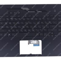 Клавиатура для ноутбука ASUS GU502DU топкейс черный, клавиши черные с подсветкой