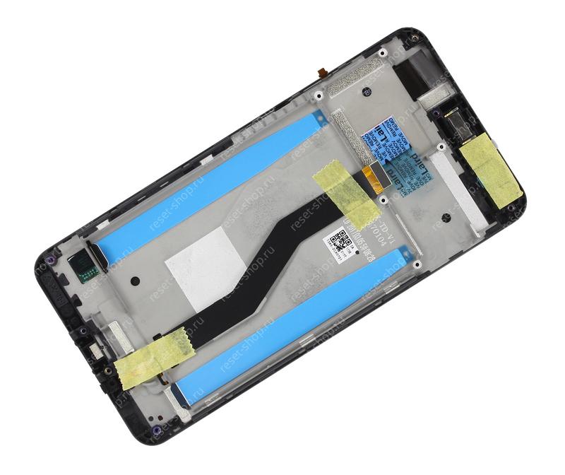 Модуль для смартфона 5.5" ASUS Zenfone 3 Zoom ZE553KL черный ORIGINAL с рамкой