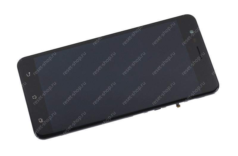 Модуль для смартфона 5.5" ASUS Zenfone 3 Zoom ZE553KL черный ORIGINAL с рамкой