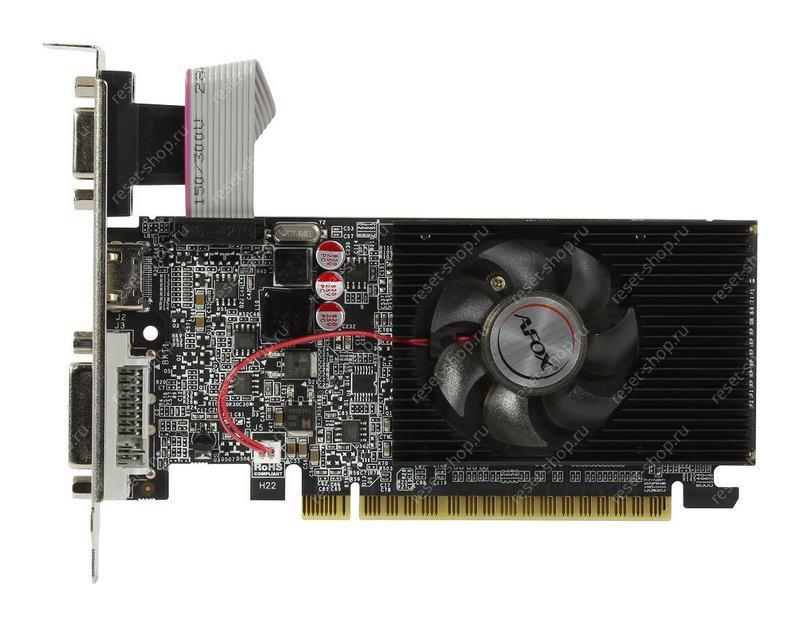 Видеокарта PCIeX AFOX GeForce G210 (512Мб GDDR3 64-бит) DVI-I, HDMI, VGA