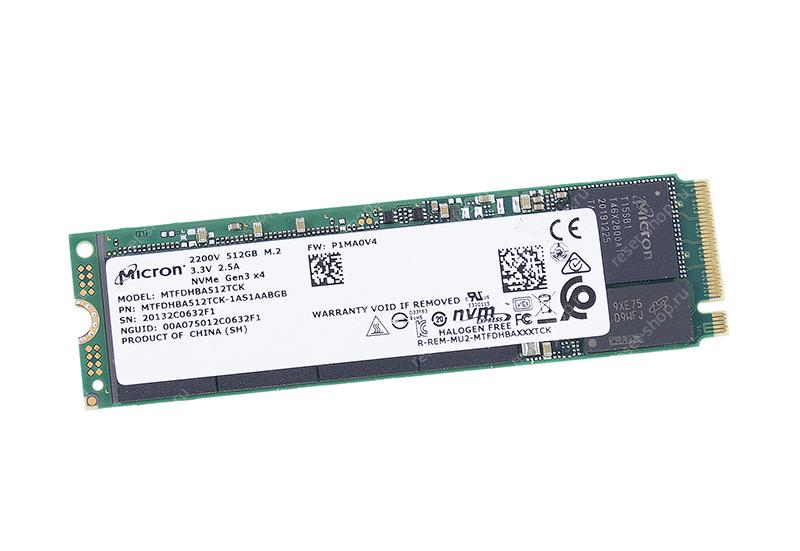 SSD накопитель 512Гб (M.2 2230 NVMe) Micron MTFDHBA512TCK (чипы 3D TLC) OEM