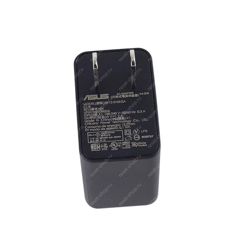 Блок питания для планшета, смартфона ASUS 5V/2A (USB) ORIGINAL черный, без кабеля, US вилка
