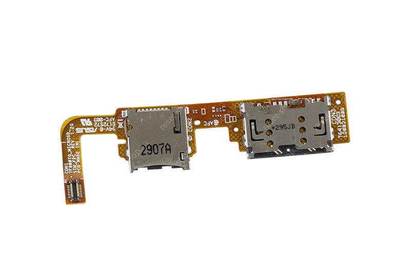 Шлейф планшета Б/У ASUS VivoTab RT TF600T Rev 1.2G с лотком SIM-карты и разъемом MicroSD