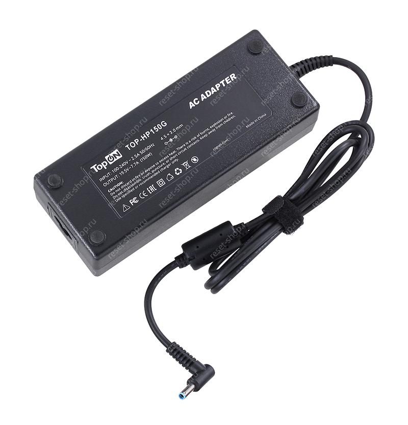 Блок питания для ноутбука HP 19.5V/7.7A (4.5х3.0) TopON
