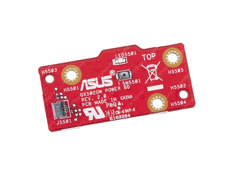 Плата кнопки включения ASUS GU502GV ORIGINAL Rev 2.0