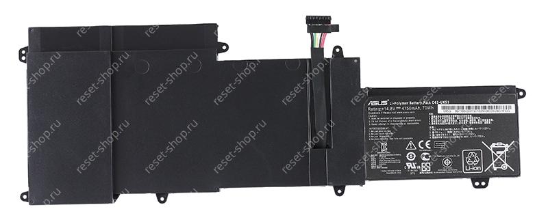 АКБ для ноутбука ASUS (C42-UX51) ORIGINAL / 14.8V, 4750mAh / UX51VZ черная