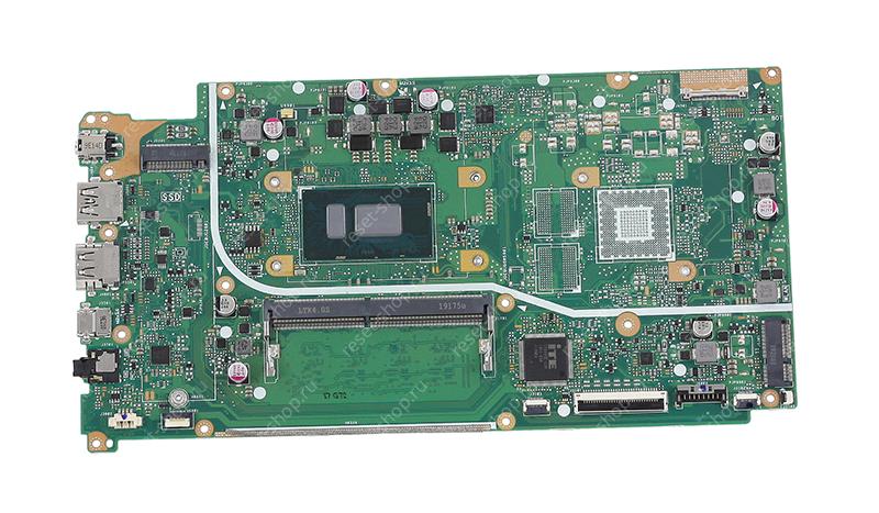 Материнская плата ноутбука ASUS X512UA (процессор I3-8130U, ОЗУ 4 Гб) / УЦЕНКА / 2 гайки
