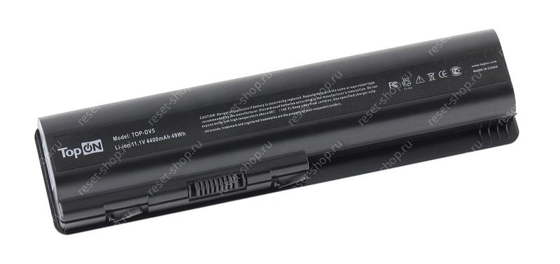 АКБ для ноутбука HP (HSTNN-CB72) TopON / 11.1V, 4400mAh / Compaq Presario CQ40, CQ50, CQ60 черная