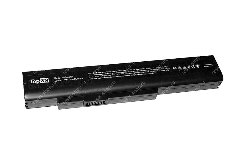 АКБ для ноутбука DNS (A32-A15) TopON / 11.1V, 4400mAh / A41-A15, A42-A15 черная