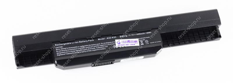 АКБ для ноутбука ASUS (A32-K53) / 10.8V, 4400mAh / A43, A53, K84 черная