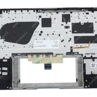 Клавиатура для ноутбука ASUS UX434FA топкейс серебристый, клавиши серебристые АНГЛИЙСКАЯ