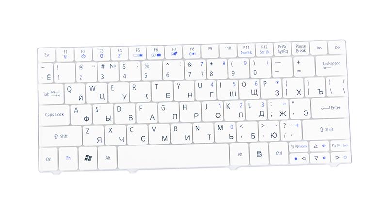 Клавиатура для ноутбука Acer Aspire One 722 белая