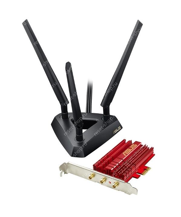 Адаптер Wi-Fi Б/У ASUS PCE-AC68 (PCI-E, 2.4ГГц и 5ГГц, WiFi до 1300Мб/сек)