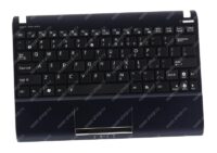 Клавиатура для ноутбука ASUS Eee PC 1025C топкейс синий, клавиши черные АНГЛИЙСКАЯ