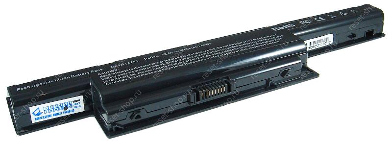 АКБ для ноутбука Acer (AS10D73) / 10.8V, 4400mAh / Aspire 4250, 4253, 4738, 4741 черная
