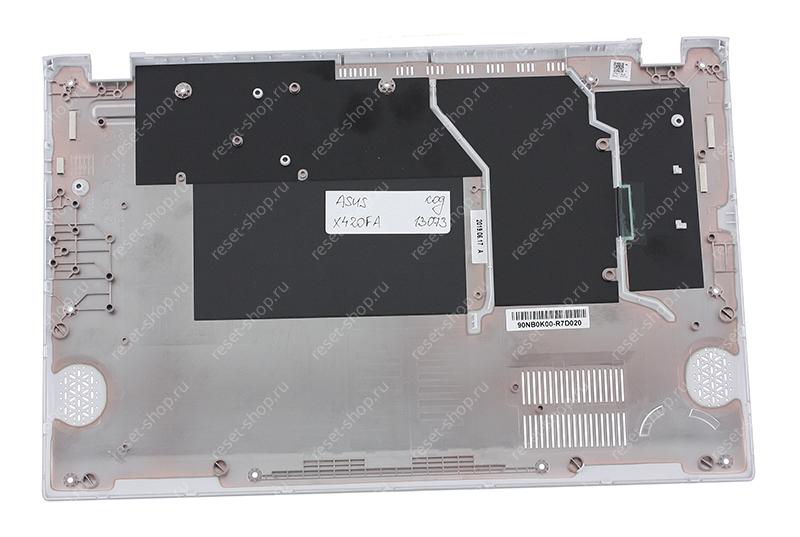 Корпус ASUS X420FA часть D (Нижняя часть) серебристая