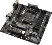 Сист.плата Б/У sAM4 ASRock B450M Pro4 4хDDR4, 4xSATA, 8xUSB, VGA,HDMI, DVI, Type-C, mATX