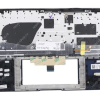 Клавиатура для ноутбука ASUS UX434FQ топкейс темно-синий, клавиши темно-синие с подсветкой