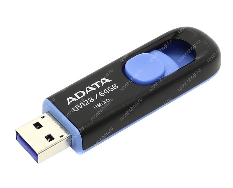 Флеш-накопитель (USB 3.2, 64Gb) ADATA DashDrive / AUV128-64G-RBE