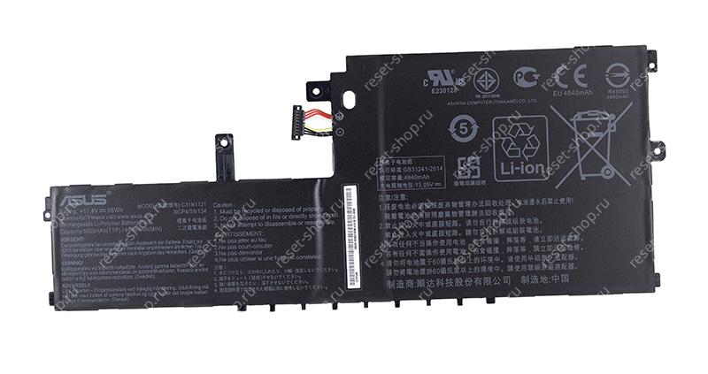 АКБ для ноутбука ASUS (C31N1721) ORIGINAL / 11.4V, 5000mAh / E406SA черная 0B200-02830100