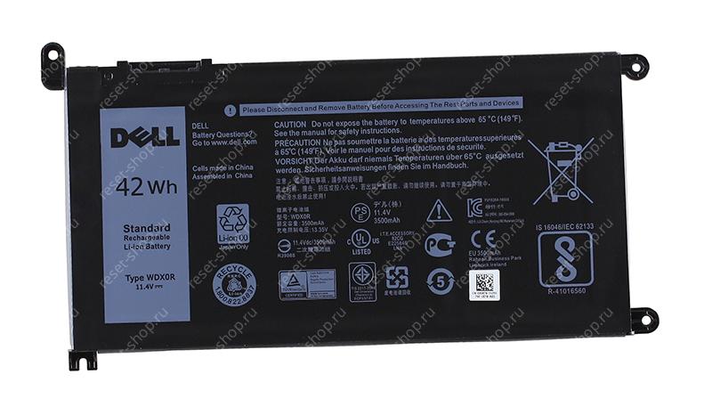 АКБ для ноутбука Dell (WDX0R) ORIGINAL / 11.4V, 3500mAh / Inspiron 15-5538 черная