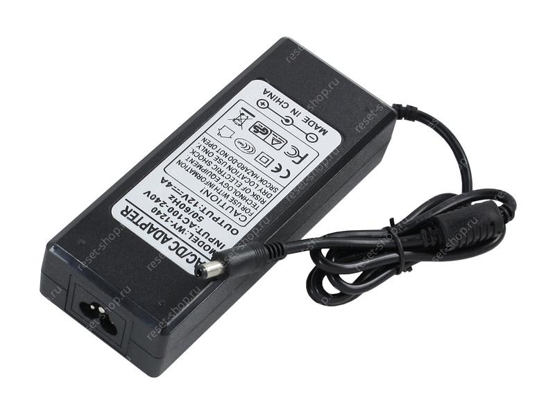 Блок питания для монитора 12V/4A (5.5х2.5) (с разъемом под 3PIN кабель)