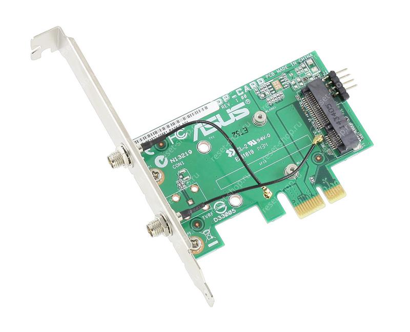 Переходник Wi-Fi на две антенны (с модуля WiFi MiniPCI-E на PCI-E1)