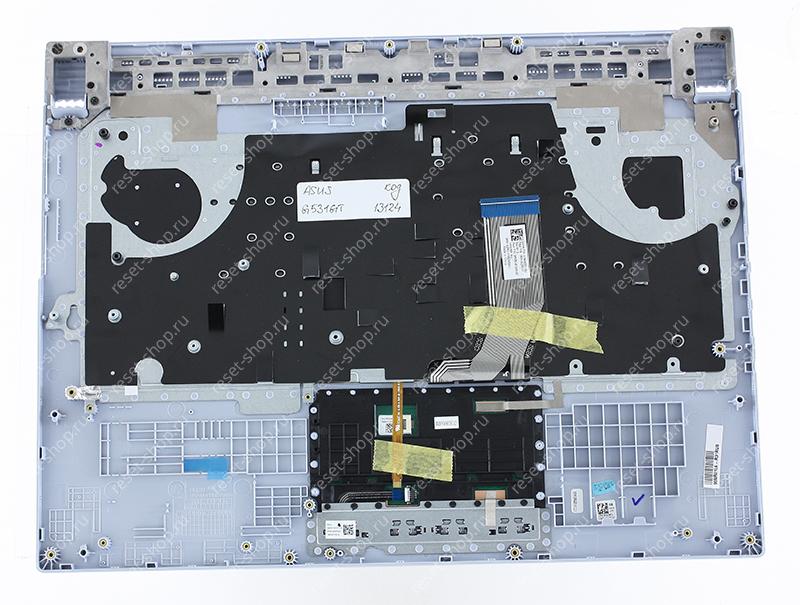 Клавиатура для ноутбука ASUS G531GT топкейс голубой, клавиши голубые с подсветкой