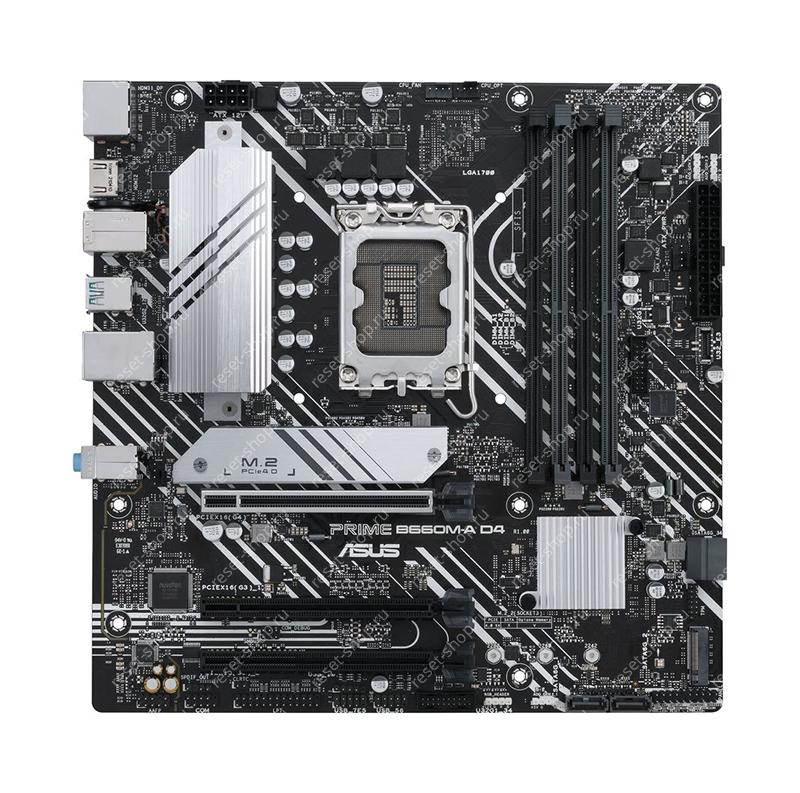 Сист.плата Б/У s1700 ASUS PRIME B660M-A D4 4xDDR4, 6xUSB, 4xSATA, PCI-Ex16 х3, mATX