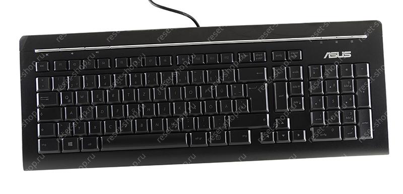 Клавиатура ASUS KB34211 проводная немецкая (USB) черная