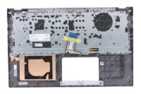 Клавиатура для ноутбука ASUS X512DA топкейс сиреневый, клавиши черные с подсветкой