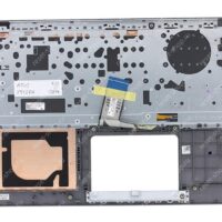 Клавиатура для ноутбука ASUS X512DA топкейс сиреневый, клавиши черные с подсветкой