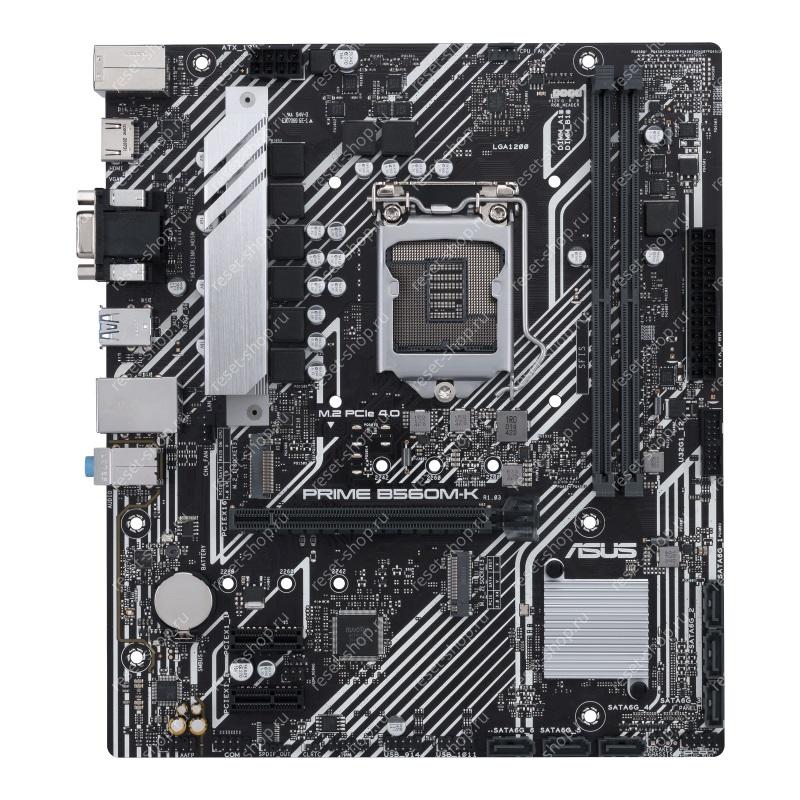 Сист.плата Б/У s1200 ASUS PRIME B560M-K 2xDDR4, 6xUSB, 6xSATA, PCIE-16, mATX