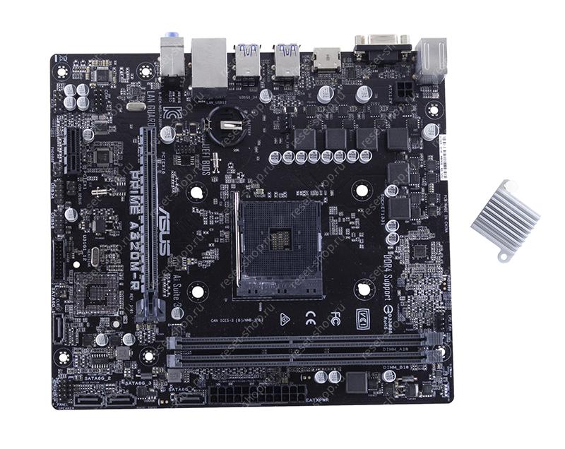 Мат.плата ASUS PRIME A320M-R REV. 1.01 неисправная на запчасти ДОНОР