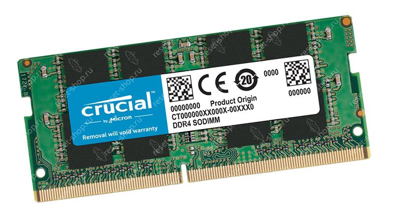 Память SODIMM DDR4 4Гб 2666МГц Crucial / CT4G4SFS8266