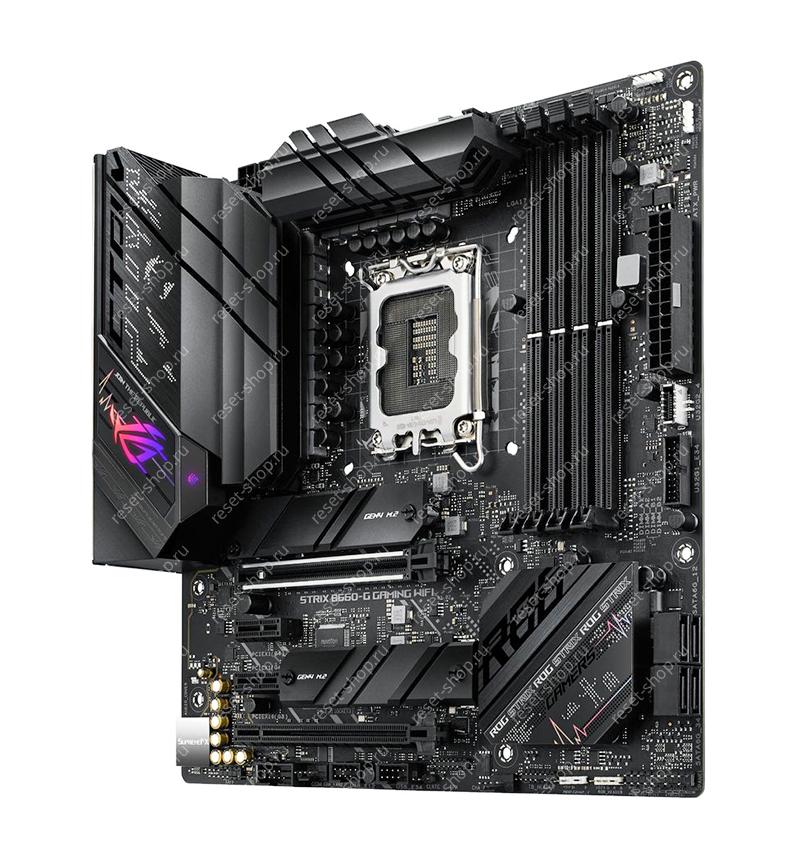 Сист.плата Б/У s1700 ASUS ROG STRIX B660-G GAMING WIFI 4xDDR5, 6xUSB, 4xSATA, PCIE-16 х 2, mATX