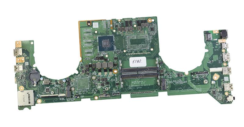 Мат.плата ASUS GL703VD Rev A неисправная на запчасти ДОНОР без аудио чипа ALC295